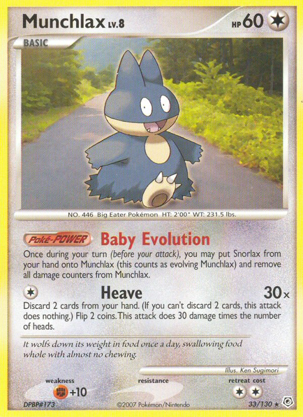 Munchlax — illustrated card