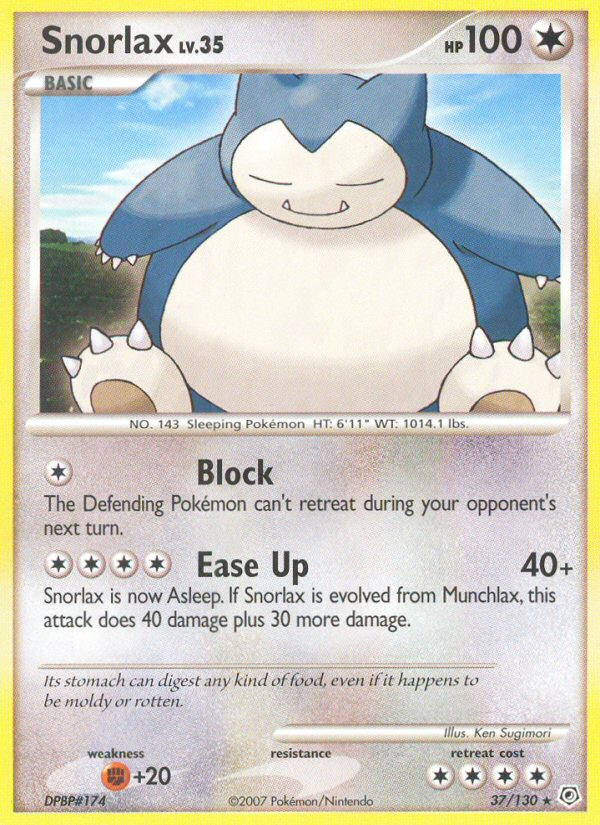 Snorlax — illustrated card