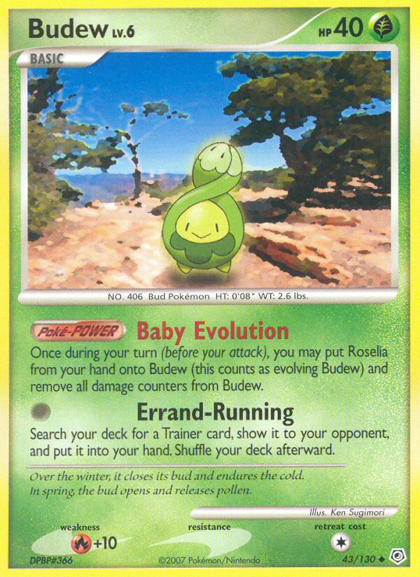 Budew — illustrated card