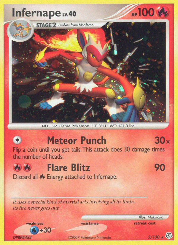 Infernape — illustrated card