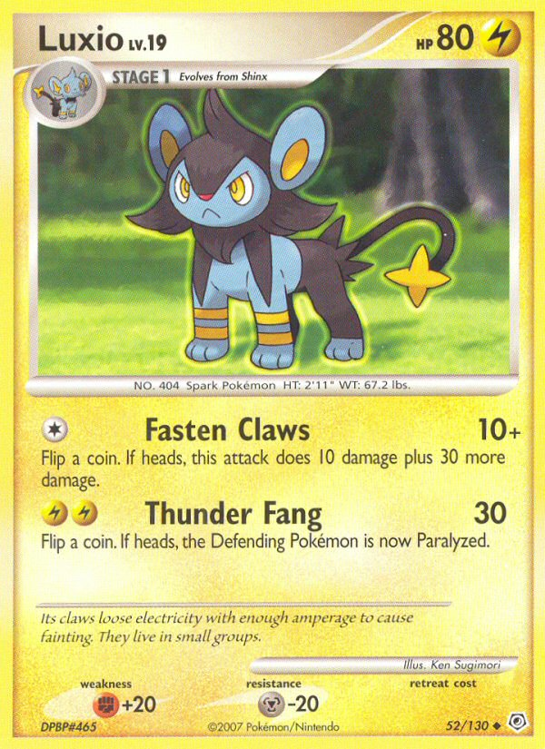 Luxio — illustrated card
