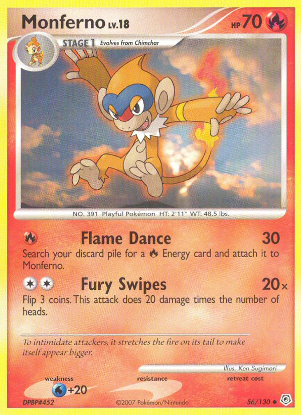 Monferno — illustrated card