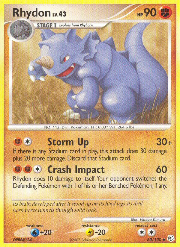 Rhydon — illustrated card