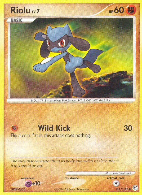 Riolu — illustrated card
