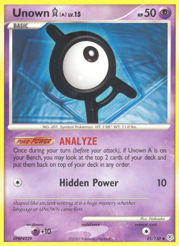 Unown [A] — illustrated card