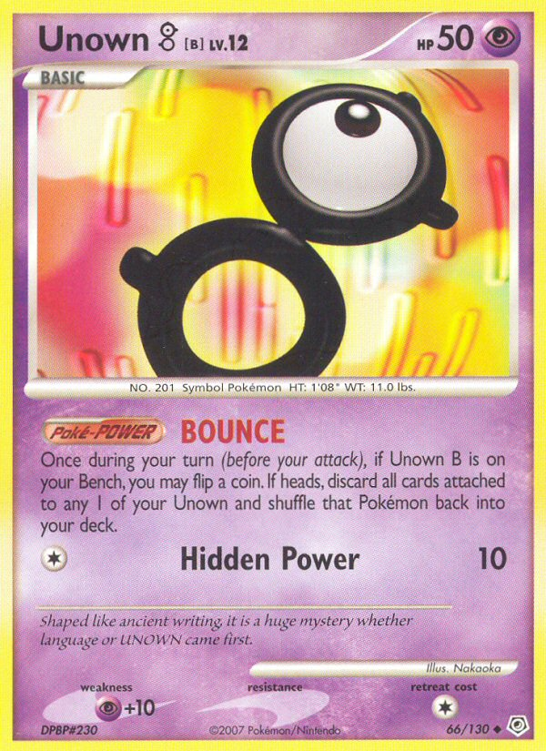 Unown [B] — illustrated card