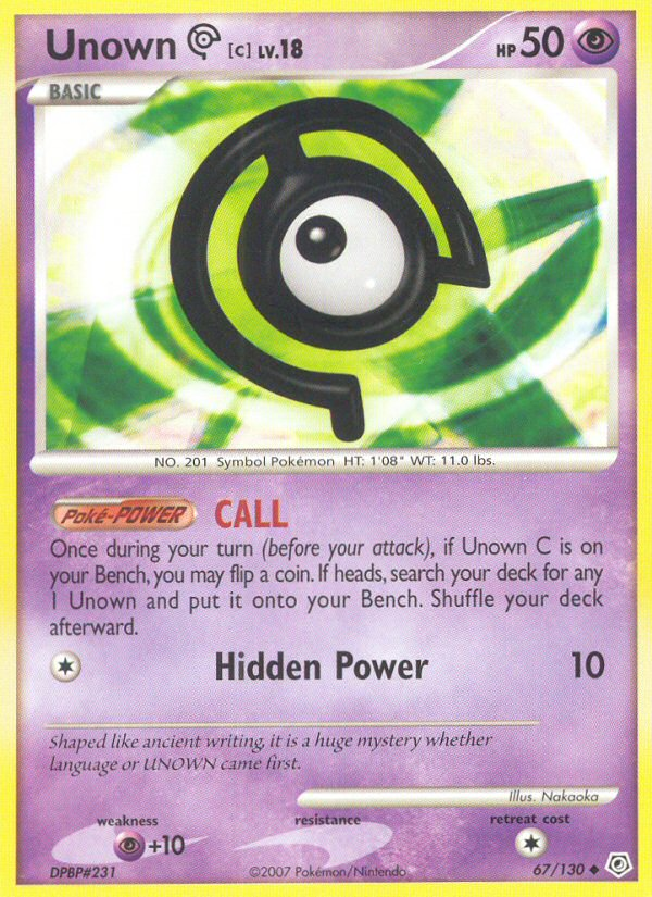 Unown [C] — illustrated card