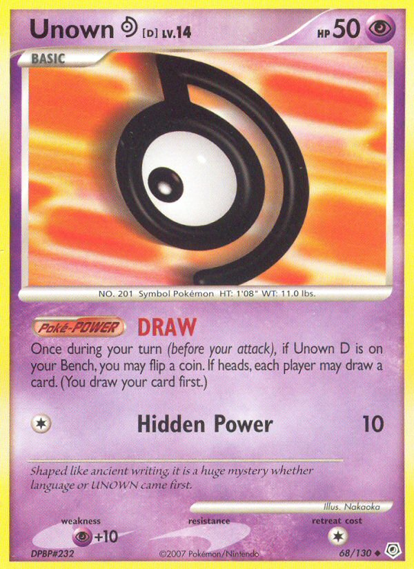 Unown [D] — illustrated card