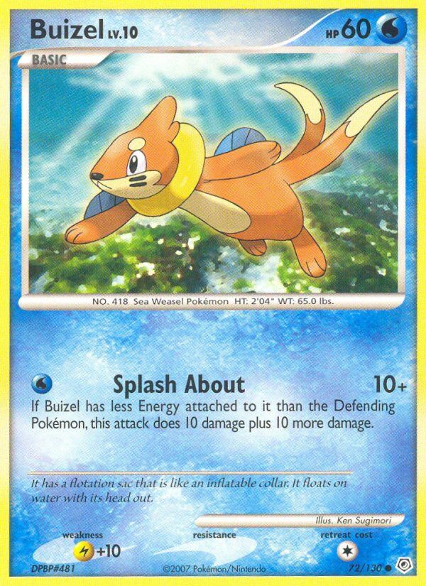 Buizel — illustrated card
