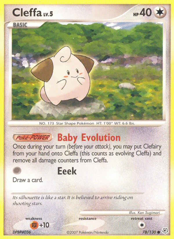 Cleffa — illustrated card