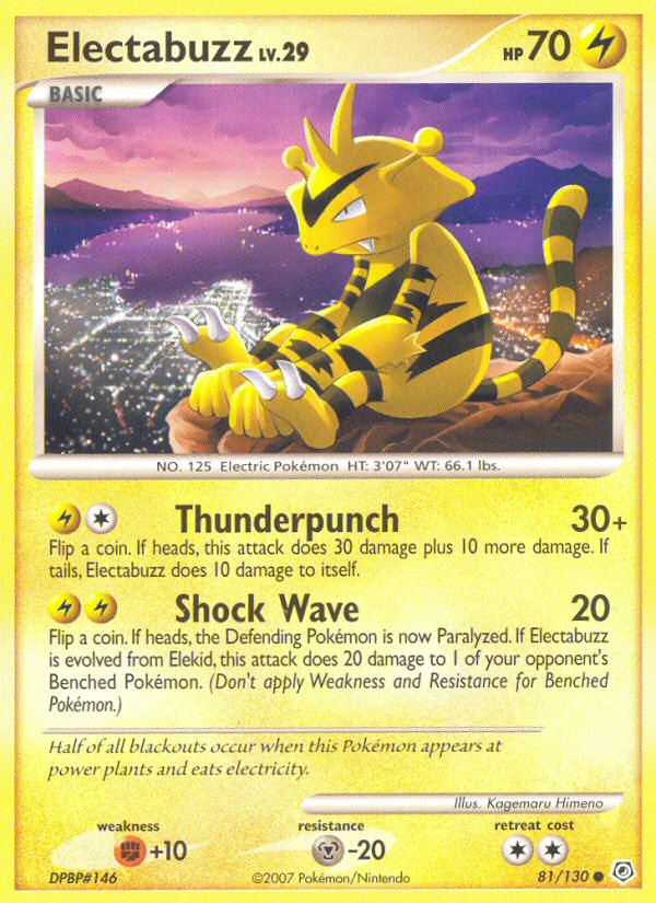 Electabuzz — illustrated card
