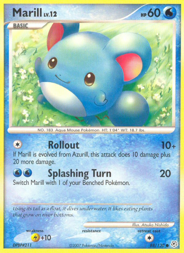Marill — illustrated card