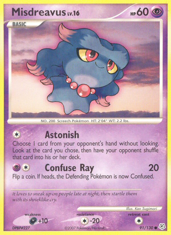 Misdreavus — illustrated card