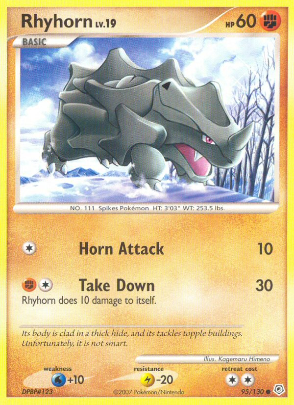 Rhyhorn — illustrated card