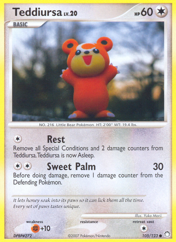 Teddiursa — illustrated card