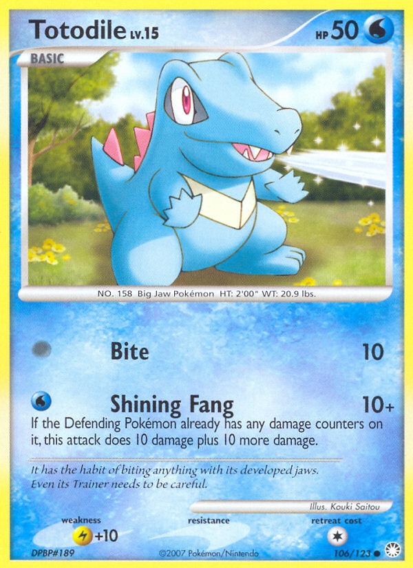 Totodile — illustrated card
