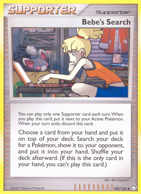 Bebe's Search — illustrated card