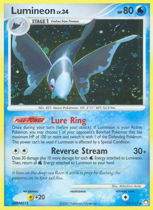 Lumineon — illustrated card