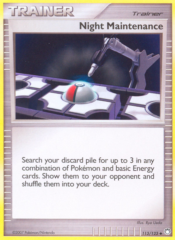 Night Maintenance — illustrated card