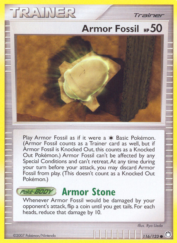 Armor Fossil — illustrated card