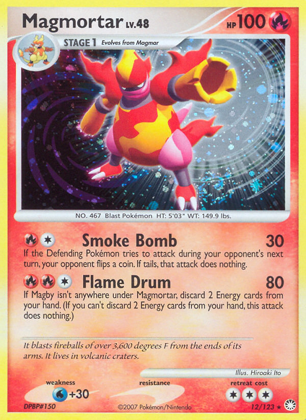 Magmortar — illustrated card