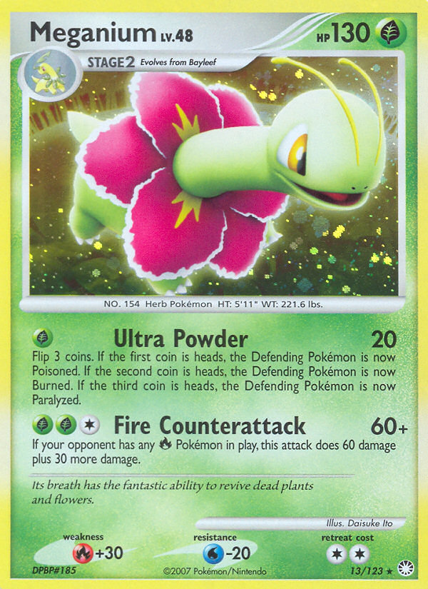 Meganium — illustrated card