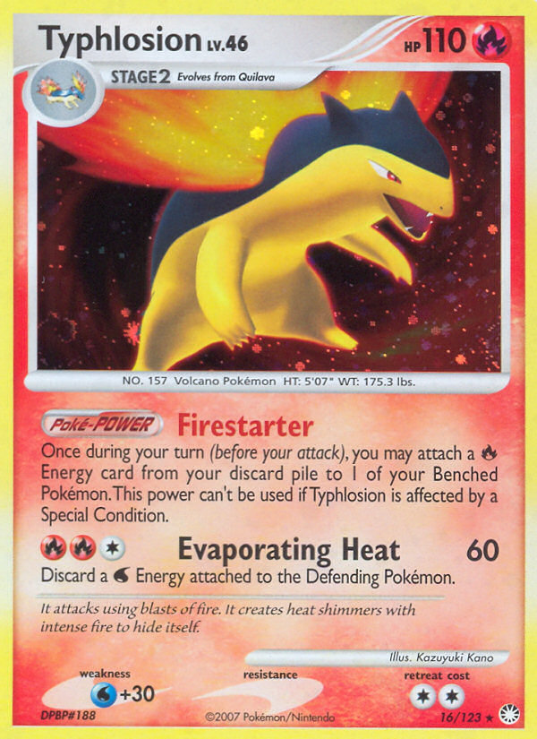 Typhlosion — illustrated card