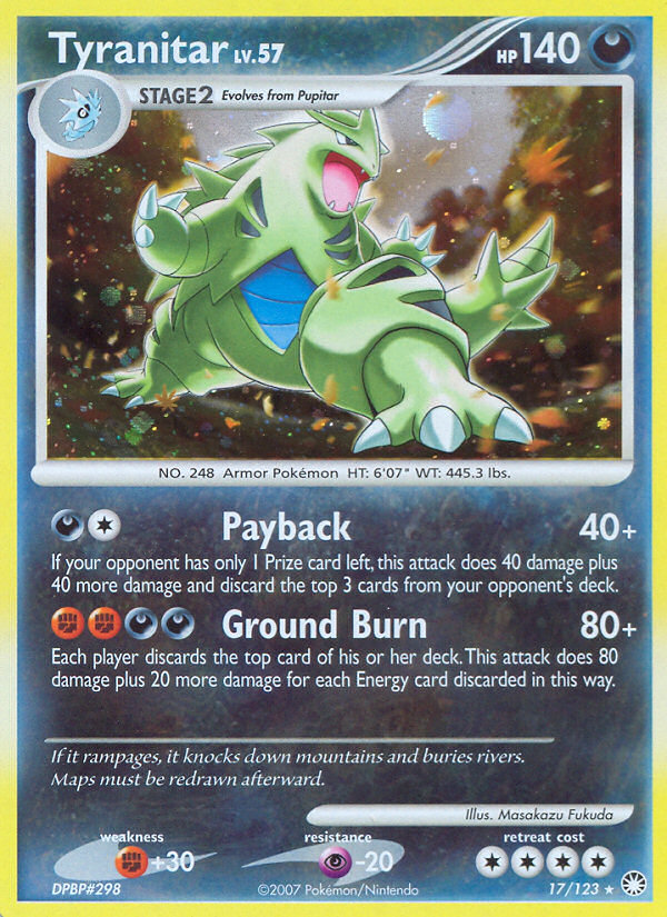 Tyranitar — illustrated card