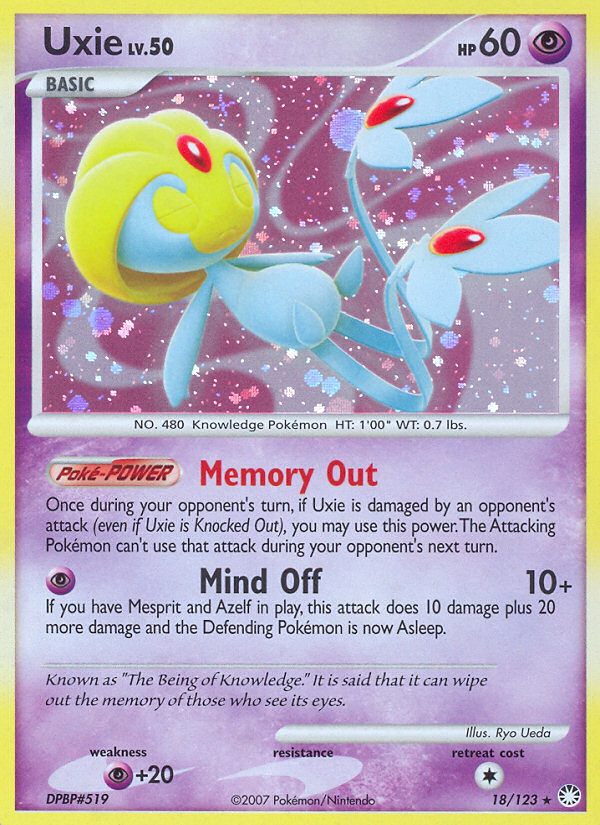 Uxie — illustrated card