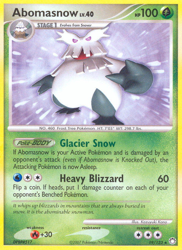 Abomasnow — illustrated card