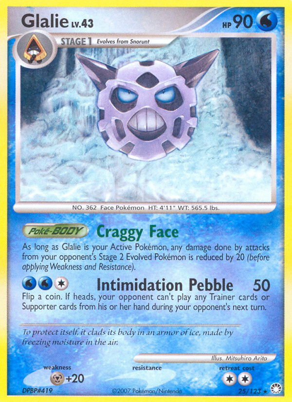 Glalie — illustrated card
