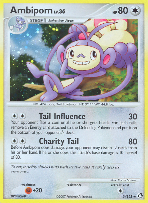 Ambipom — illustrated card