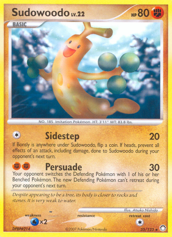 Sudowoodo — illustrated card