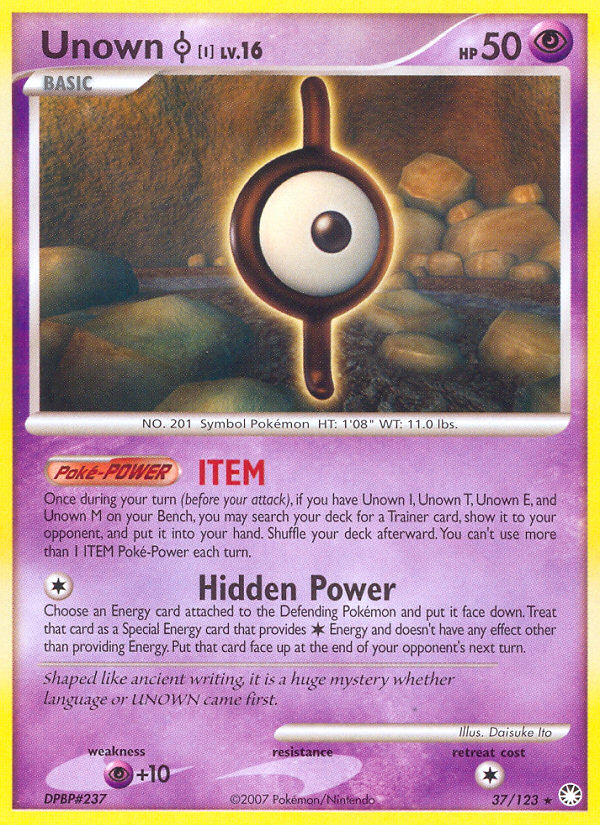 Unown [I] — illustrated card