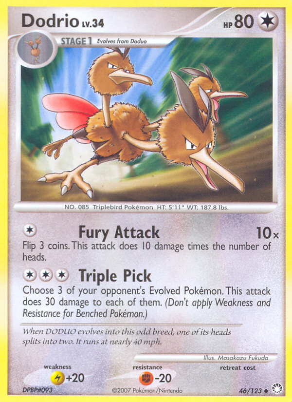 Dodrio — illustrated card