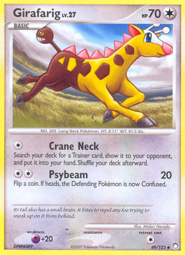 Girafarig — illustrated card