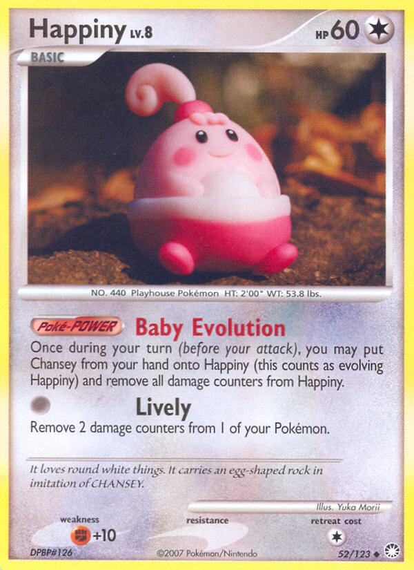 Happiny — illustrated card