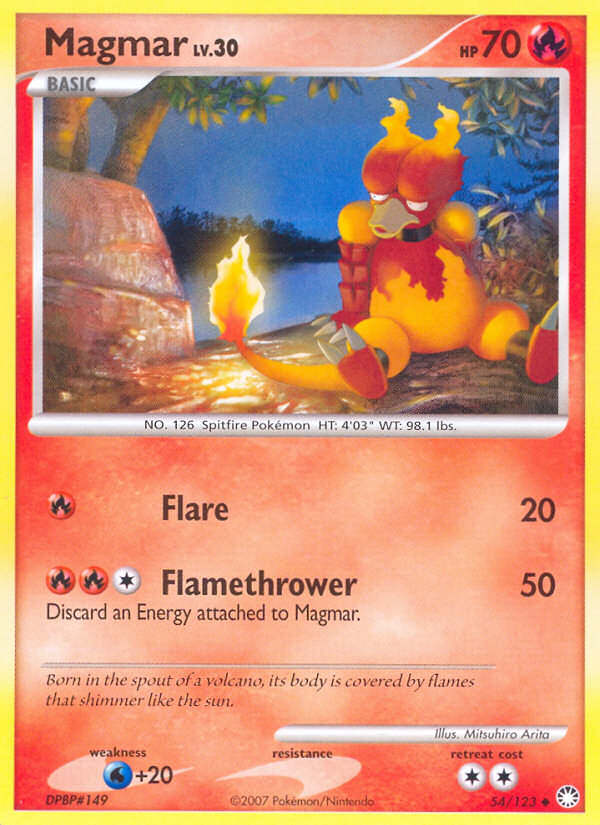 Magmar — illustrated card