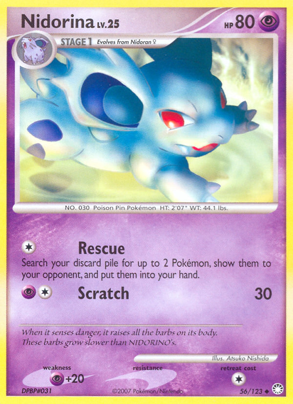 Nidorina — illustrated card