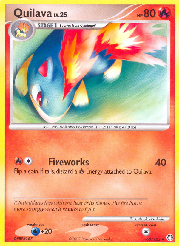 Quilava — illustrated card