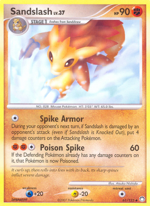 Sandslash — illustrated card