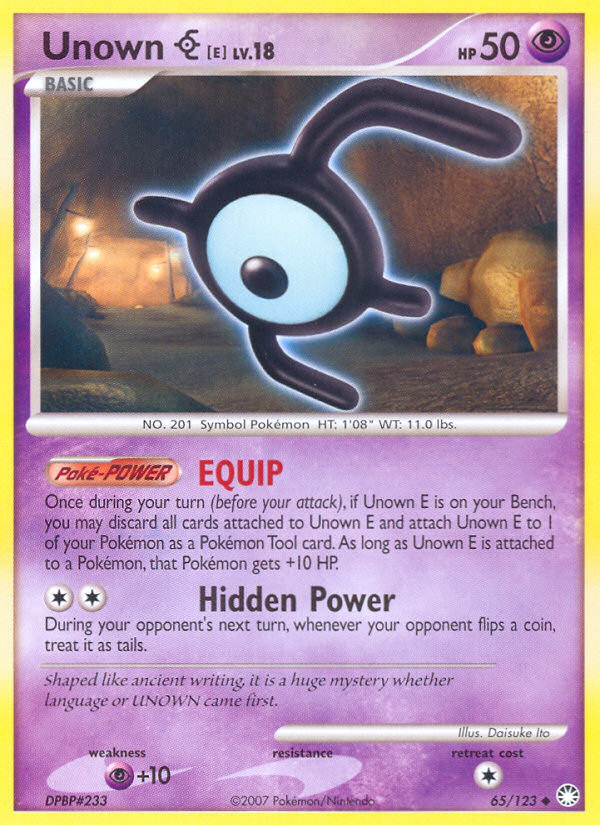 Unown [E] — illustrated card