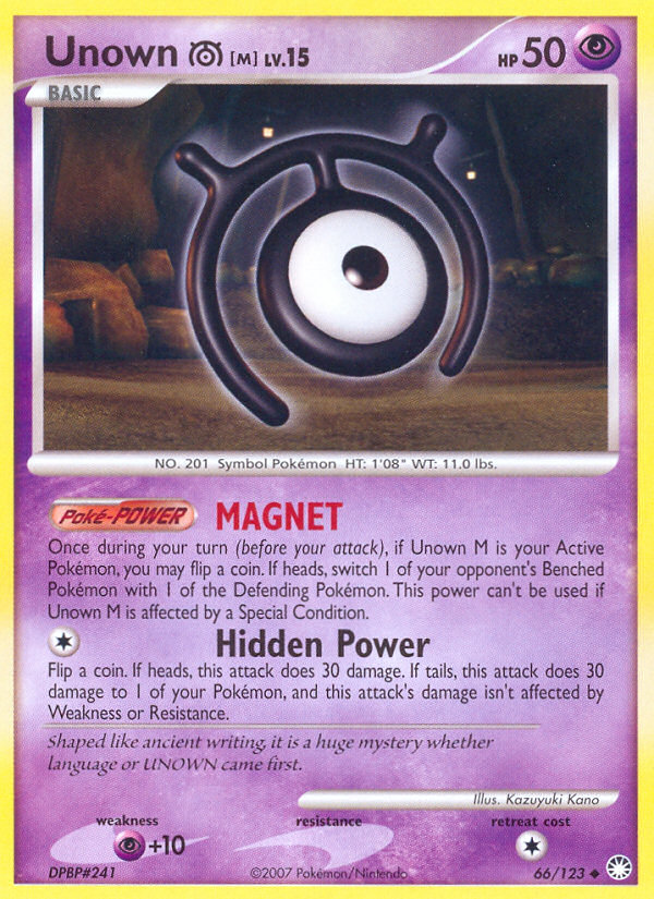 Unown [M] — illustrated card