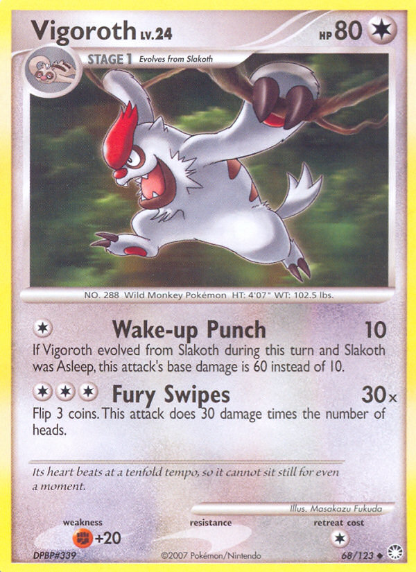 Vigoroth — illustrated card