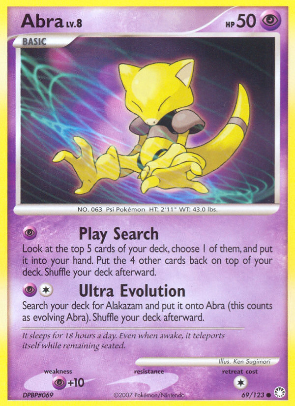 Abra — illustrated card