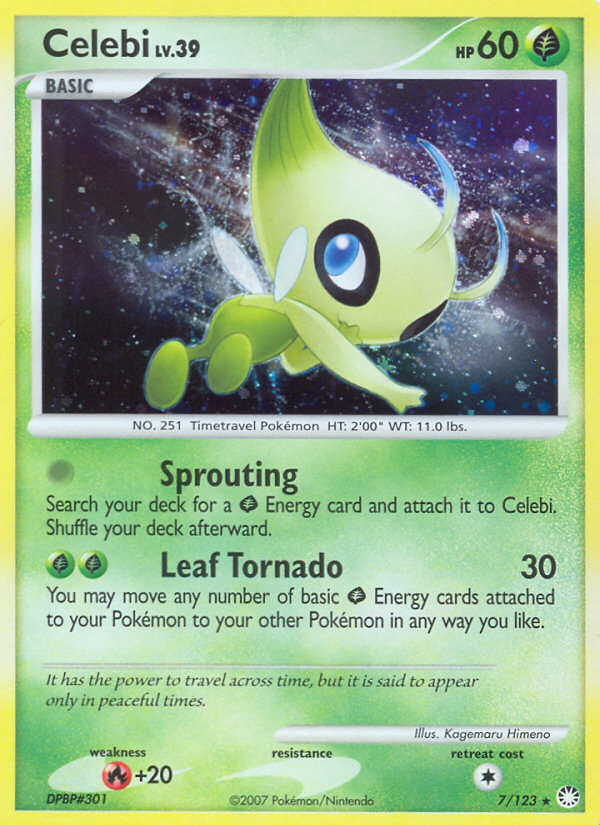 Celebi — illustrated card