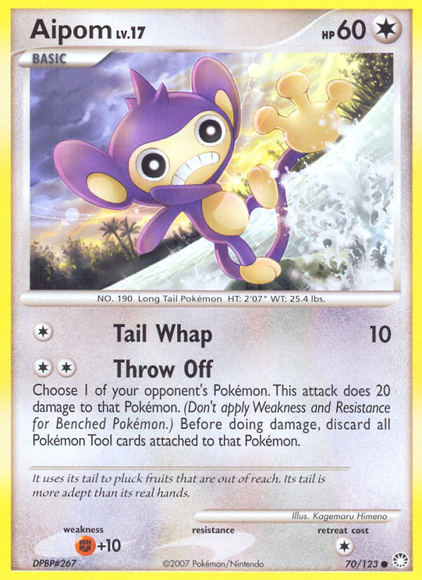 Aipom — illustrated card