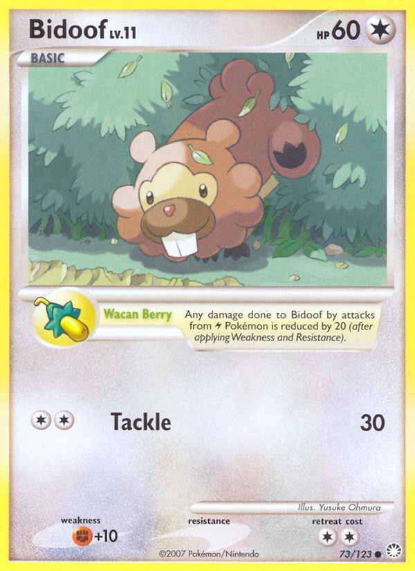 Bidoof — illustrated card