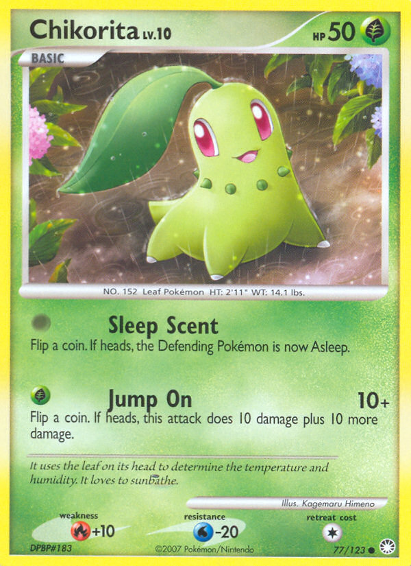 Chikorita — illustrated card