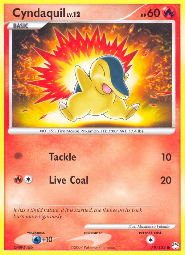 Cyndaquil — illustrated card